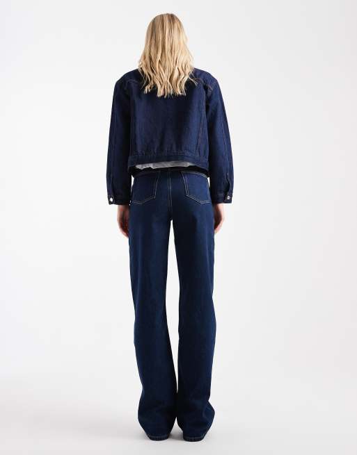 ASOS DESIGN Tall wide leg dad jeans in rinse