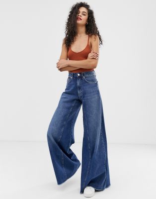asos wide leg jeans