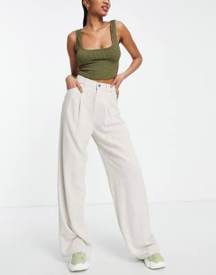 asos wide leg trousers