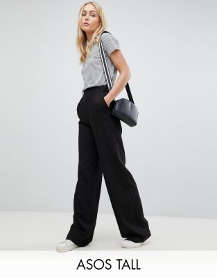 asos tall wide leg trousers