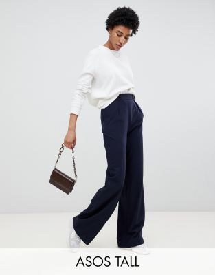 tall wide leg trousers