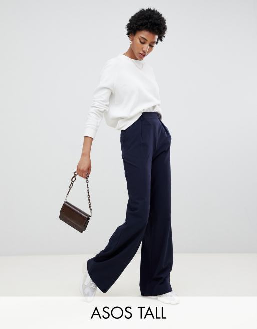 ASOS DESIGN Wide Leg Pants With Pleat Detail, 40% OFF