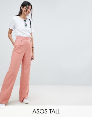 asos tall wide leg trousers