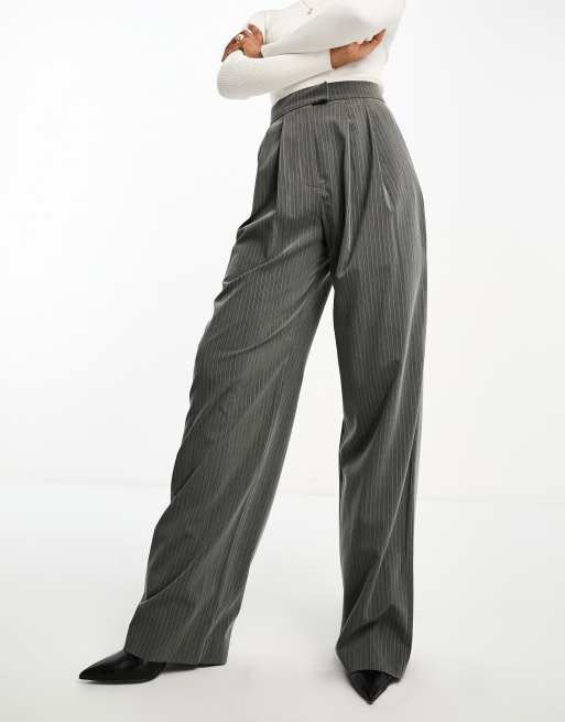 Tall striped cheap trousers