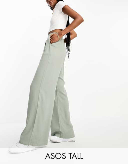 Asos tall clearance wide leg trousers