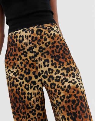 leopard print trousers asos