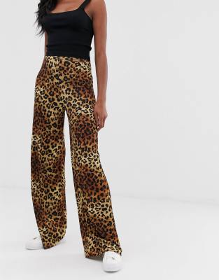 leopard print trousers asos