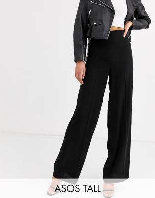 asos tall wide leg trousers