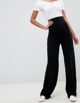 asos tall wide leg trousers