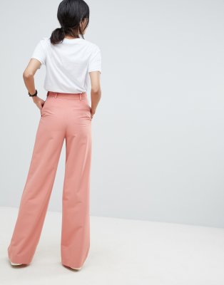 asos tall wide leg trousers