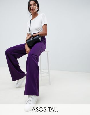 asos tall wide leg trousers