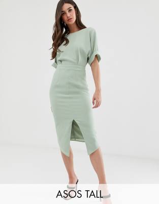 ASOS DESIGN Tall wiggle midi dress | ASOS