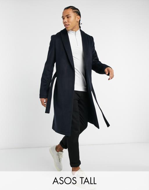 Asos hot sale navy coat