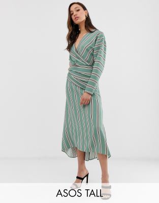 asos tall wrap dress