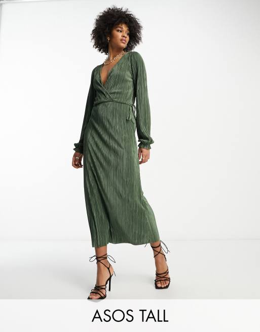 Asos tall 2025 wrap dress