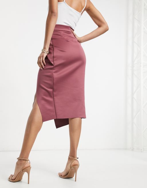 Pink pencil clearance skirt asos