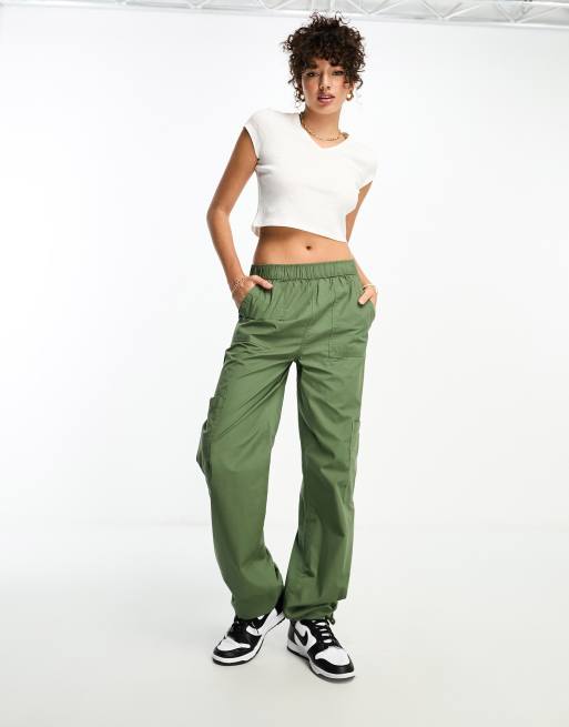 ASOS DESIGN Tall – Wsuwane spodnie bojówki w kolorze khaki, 4 z 4