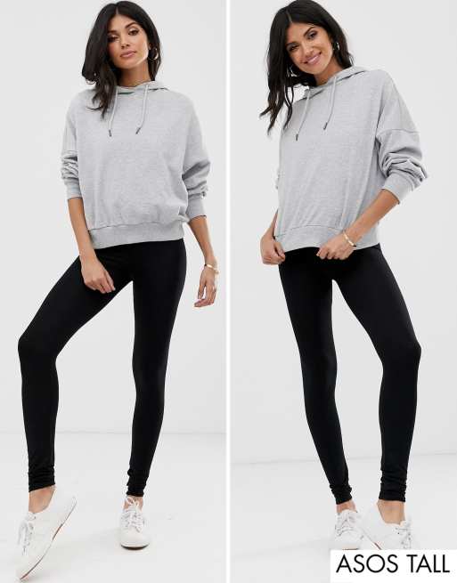 ASOS DESIGN Tall – Zestaw 2 par czarnych legginsów – w zestawie taniej!