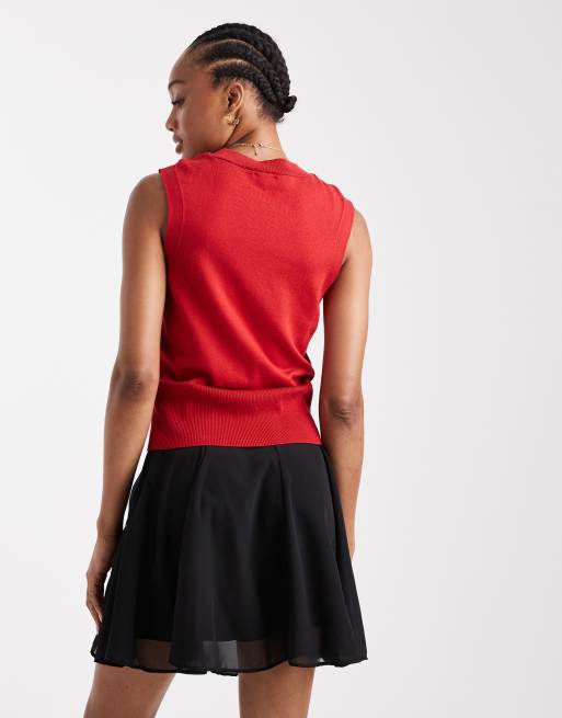 ASOS DESIGN Tall - Zwierige minirok van chiffon in zwart, 4 van 5