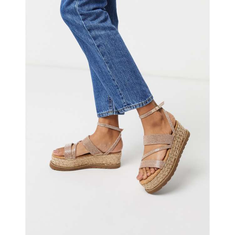 Flatforms cheap rose gold