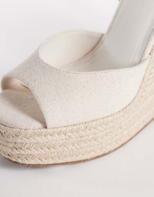 ASOS DESIGN – Tamryn – Espadryle na koturnie w kolorze naturalnym, 4 z 4