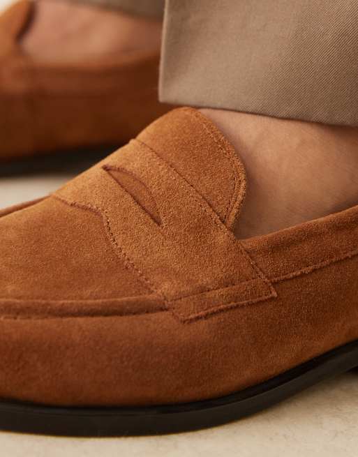 ASOS DESIGN – tanfärgade loafers i mocka, 2 av 4