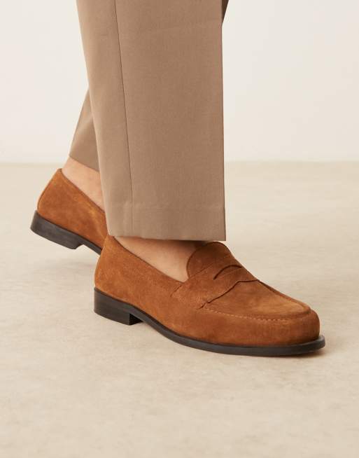 ASOS DESIGN – tanfärgade loafers i mocka, 4 av 4