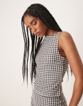 [ASOS DESIGN] ASOS DESIGN tank top in gingham print (part of a set)-Multi S Gingham print