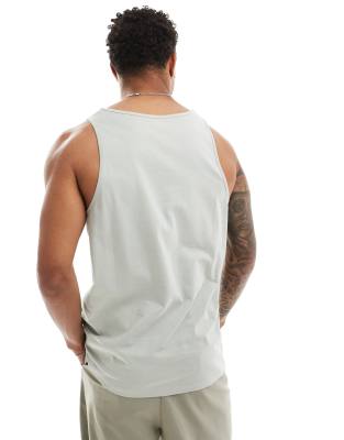 Asos Design Essential Tank Top In Green