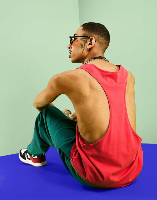 ASOS DESIGN tank top in red - RED