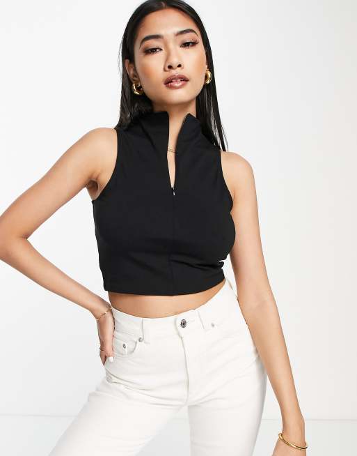 Asos black store tank top