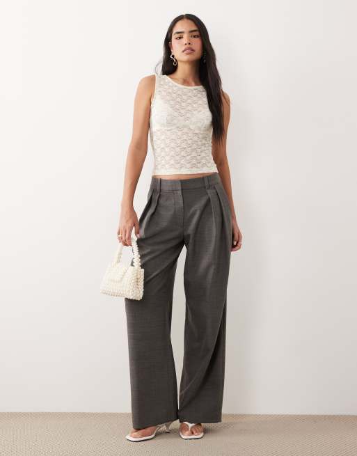 ASOS DESIGN – Tanktop aus Spitze in Buttermilchgelb, 2 von 4