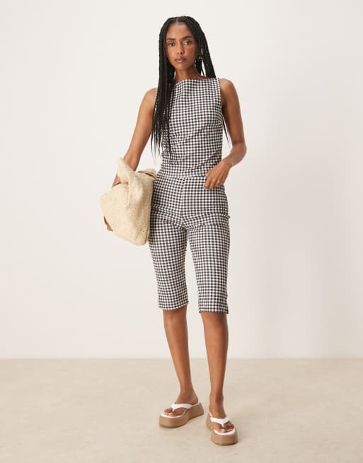 ASOS DESIGN - Tanktop med gingham-tern - Del af sæt, 4 af 4