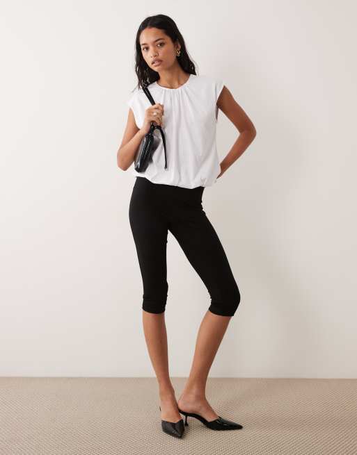 ASOS DESIGN Tanktop mit Twist-Detail und Drapierung in Weiß, 2 von 4