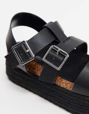 asos black flatforms