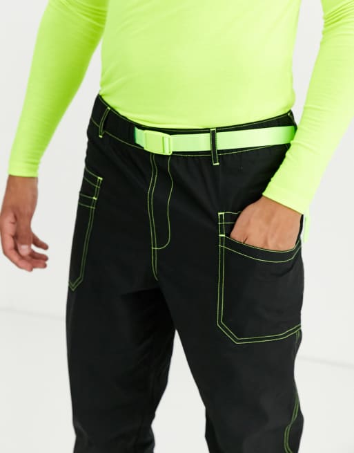 Black and hot sale green cargo pants