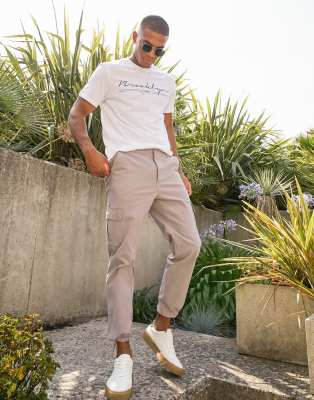 asos design tapered cargo pants