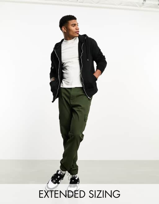 ASOS DESIGN cargo trousers in khaki