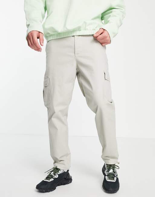 ASOS DESIGN tapered cargo pants in grey | ASOS