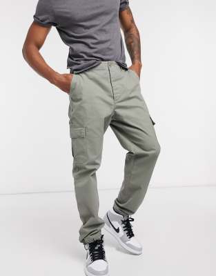 ASOS DESIGN tapered cargo pants in 