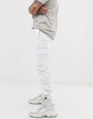 asos white cargo pants