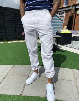 asos design tapered cargo pants