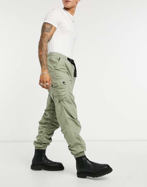 Tapered store cargo sweatpants