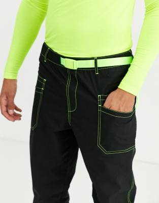 neon cargo pants