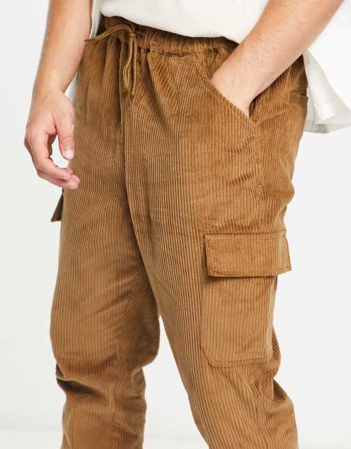 Corduroy cargo trousers