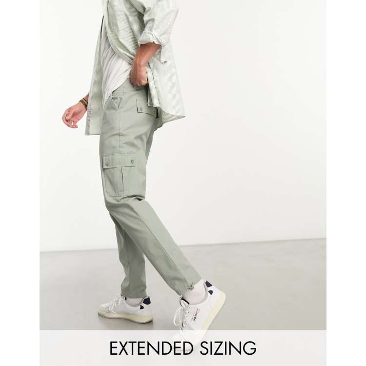 Asos green cargo store pants