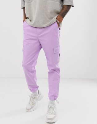 violet cargo pants