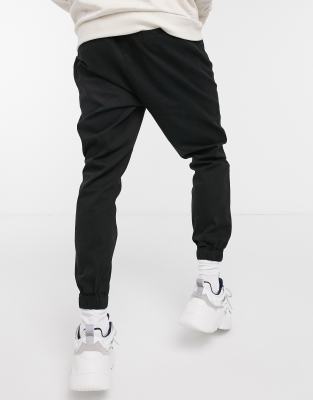 asos black joggers mens