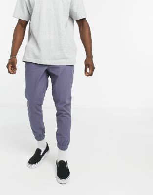 grey chino joggers
