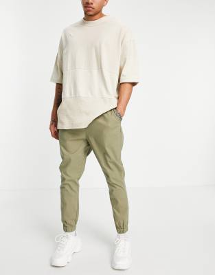 tapered chino joggers